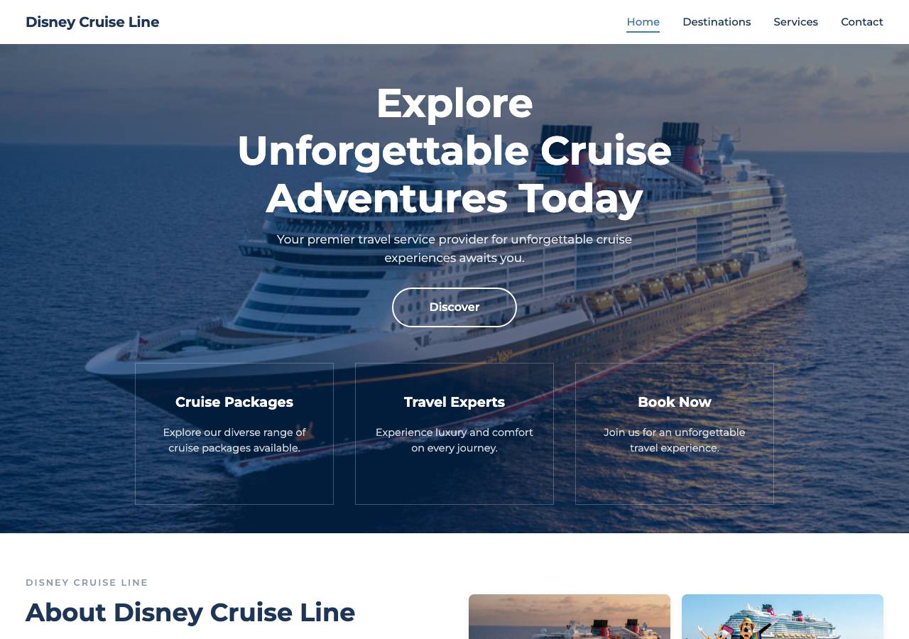 Screenshot of disneycruiseinc.com taken by the zone census on 2026-09-02