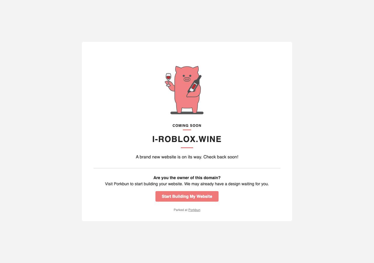 Screenshot of i-roblox.wine taken by the zone census on 2026-09-02