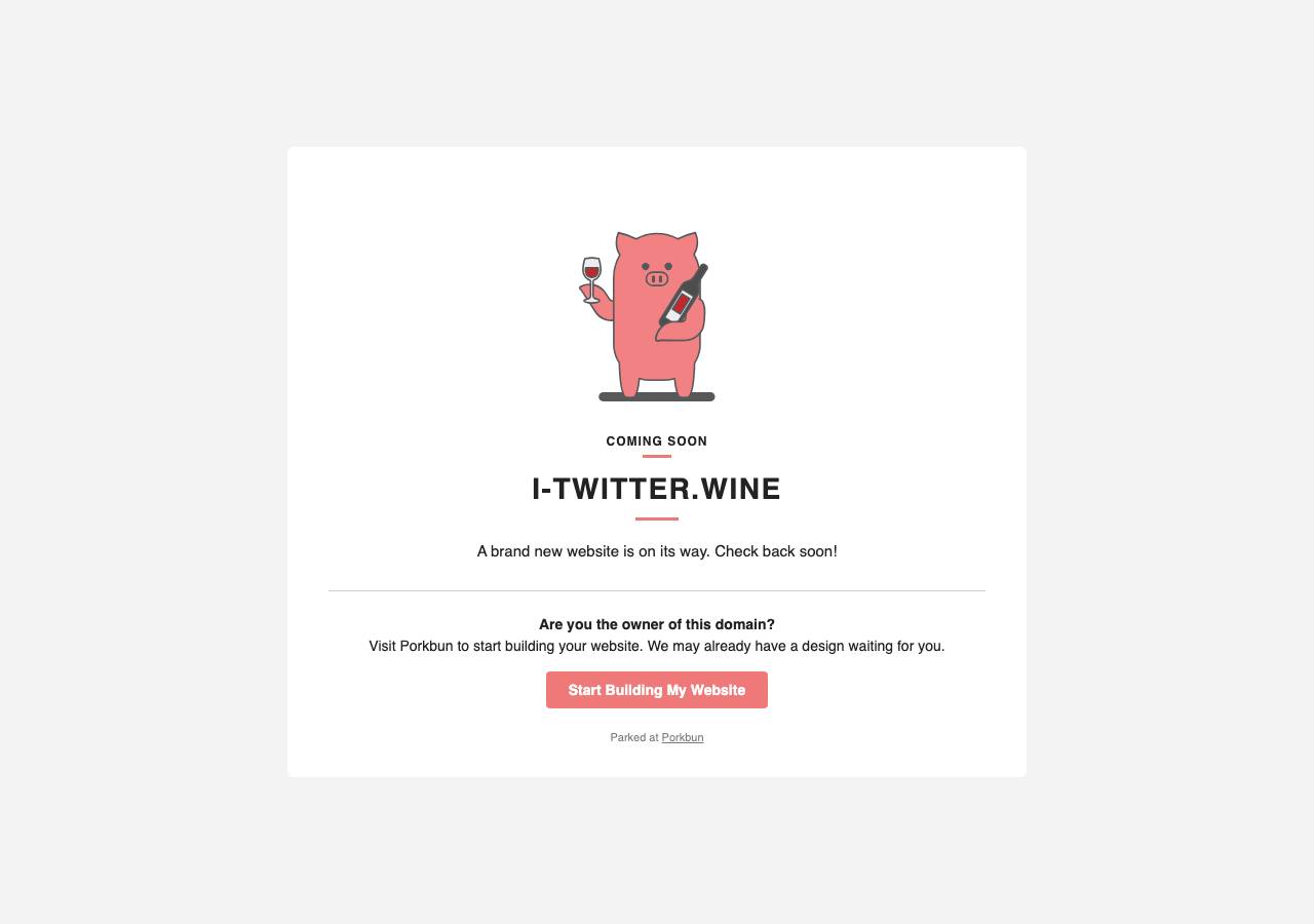 Screenshot of i-twitter.wine taken by the zone census on 2026-09-02