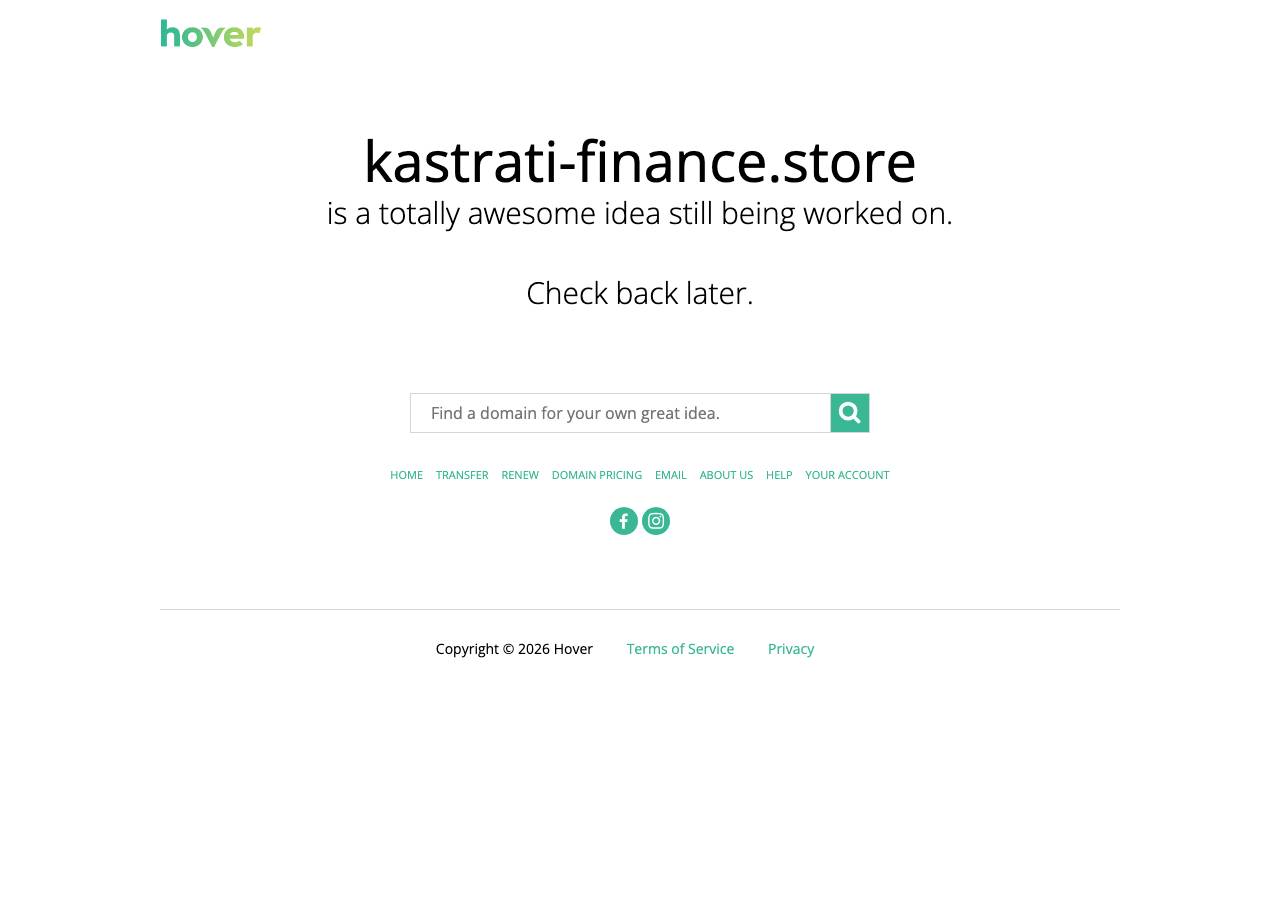 Screenshot of kastrati-finance.store taken by the zone census on 2026-09-02