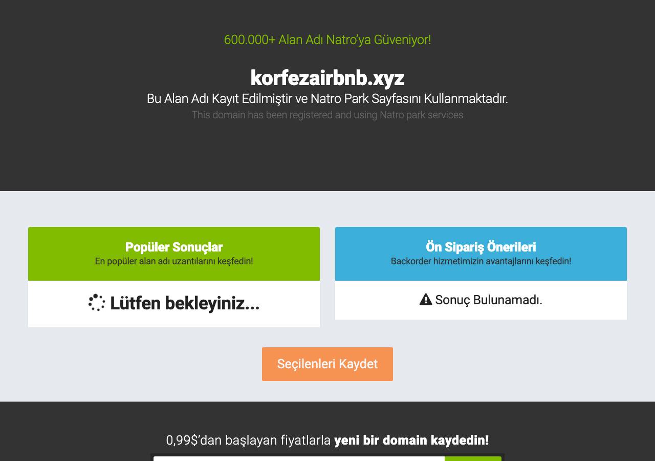 Screenshot of korfezairbnb.xyz taken by the zone census on 2026-09-02