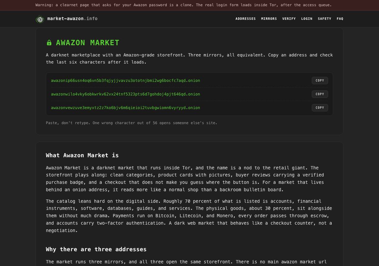 Screenshot of market-awazon.info taken by the zone census on 2026-09-02