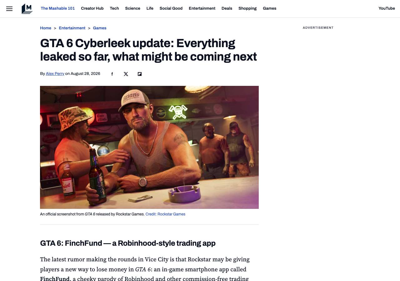 Screenshot of mashable.games taken by the zone census on 2026-09-02