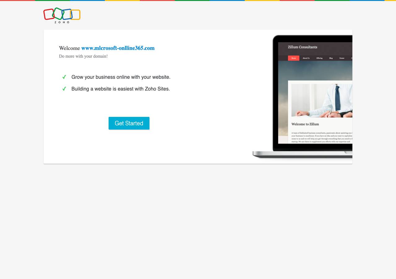 Screenshot of mlcrosoft-onlline365.com taken by the zone census on 2026-09-02
