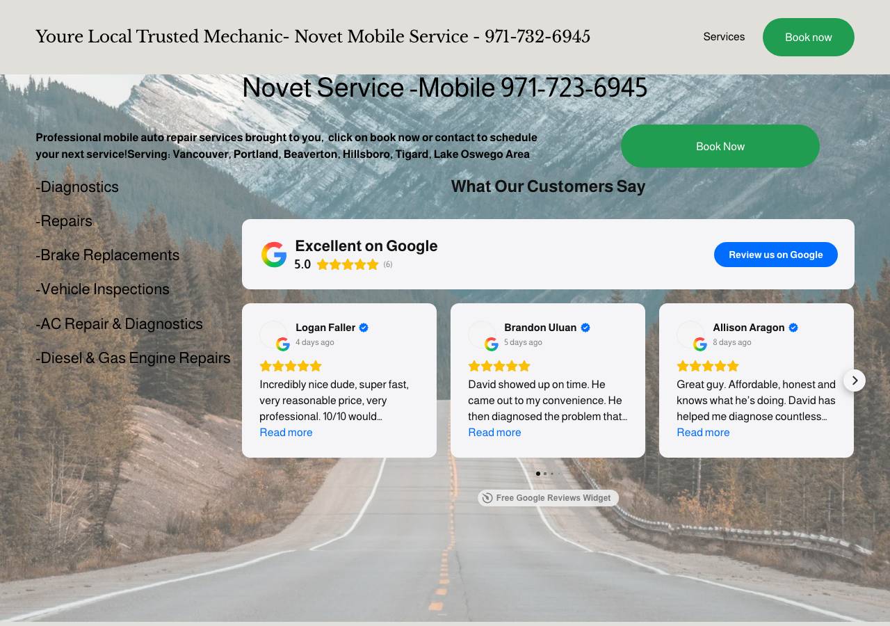 Screenshot of novetmobileservice.com taken by the zone census on 2026-09-02