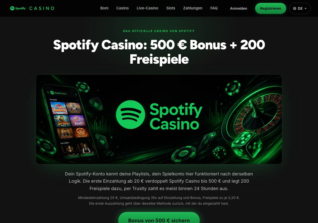 Screenshot of spotifycasino.com taken by the zone census on 2026-09-02