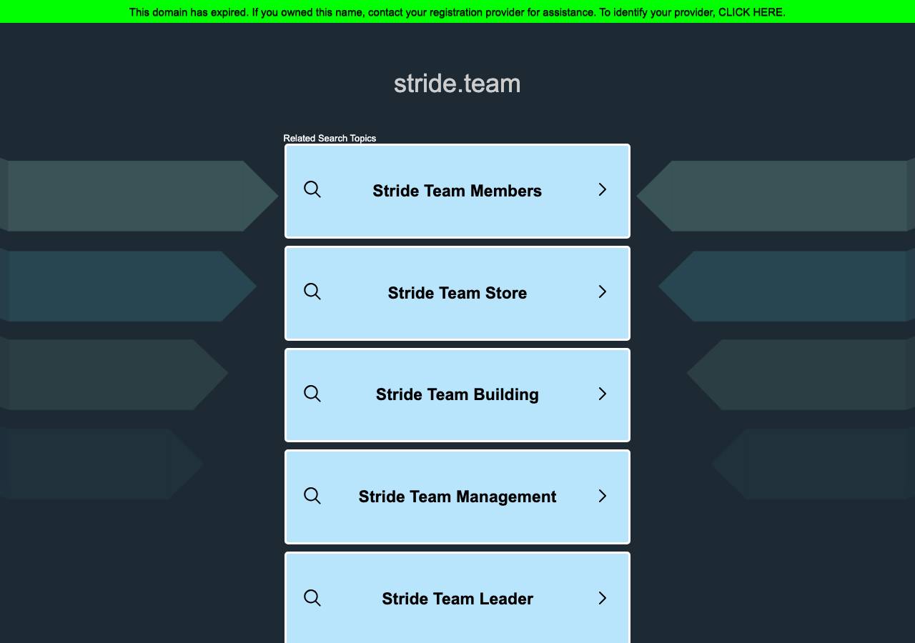 Screenshot of stride.team taken by the zone census on 2026-09-02
