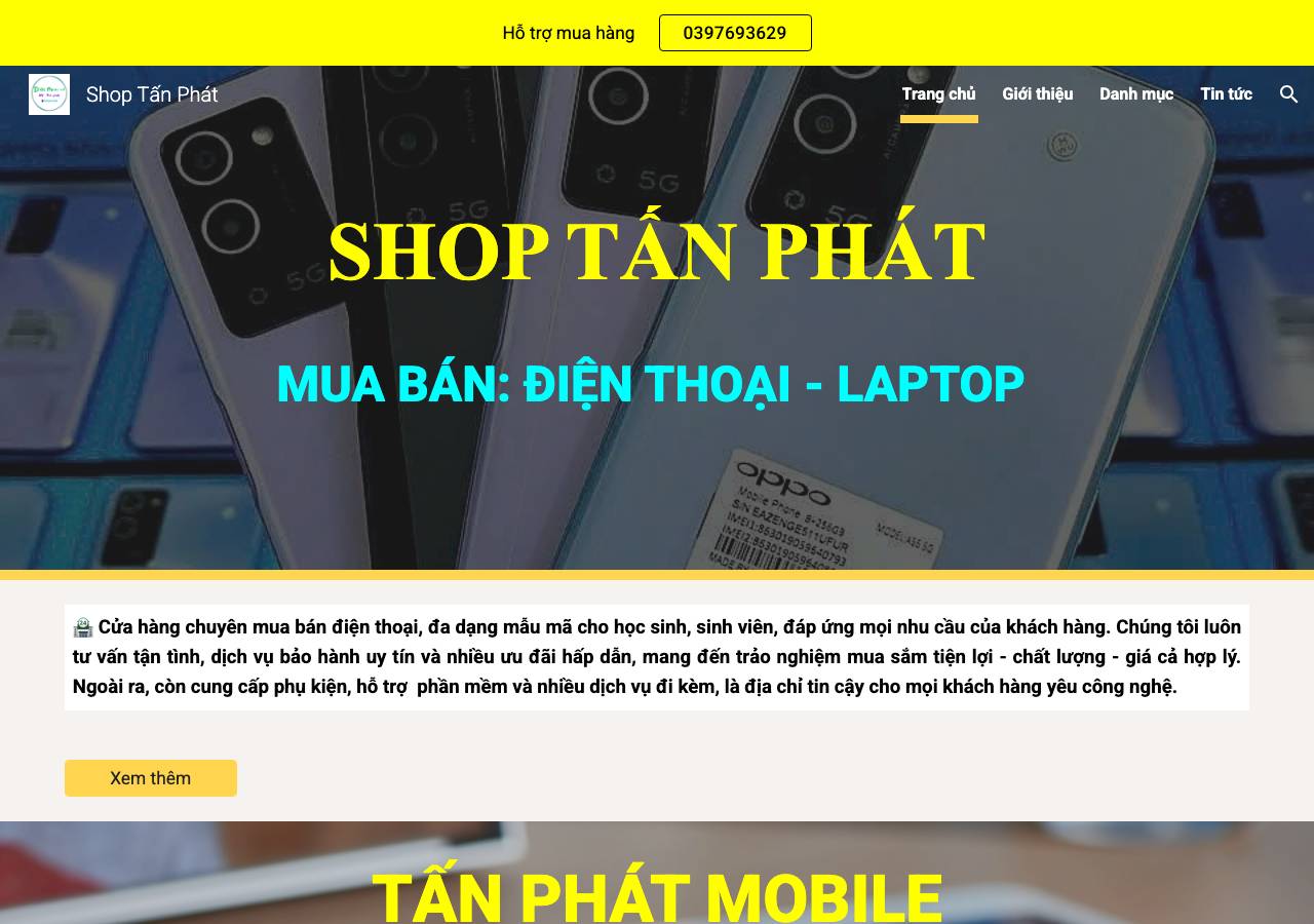 Screenshot of tanphatmobile.com taken by the zone census on 2026-09-02