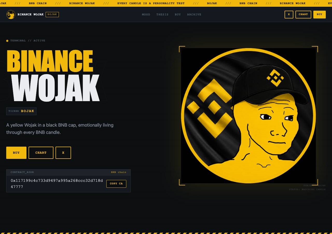 Screenshot of bojakcoin.lol taken by the zone census on 2026-09-03
