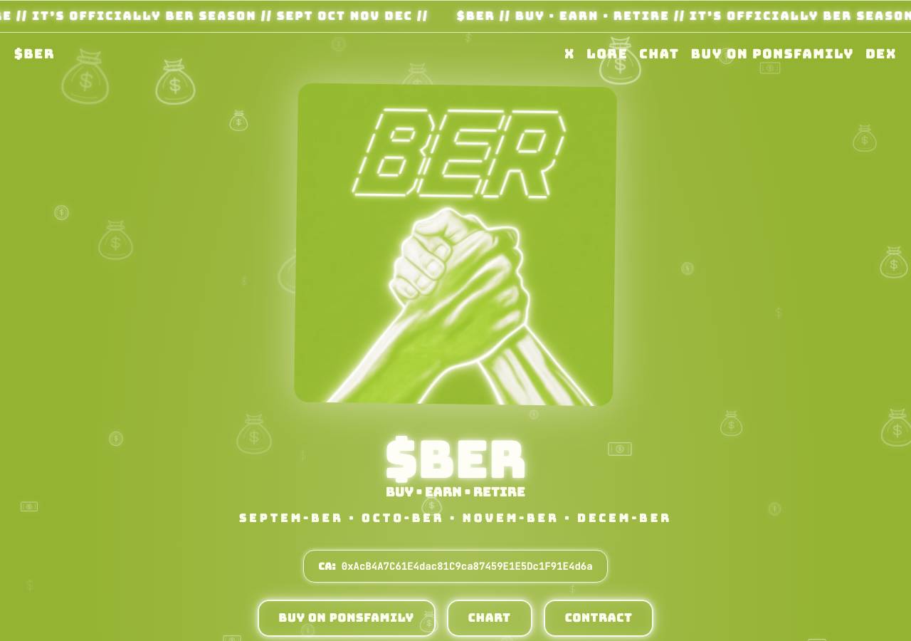 Screenshot of buyearnretire.fun taken by the zone census on 2026-09-03