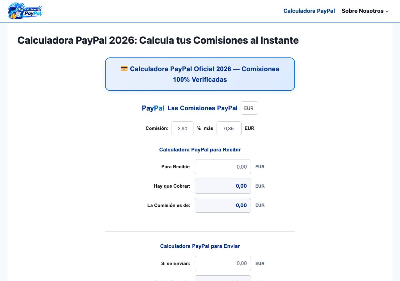 Screenshot of calculadorapaypal.org taken by the zone census on 2026-09-03