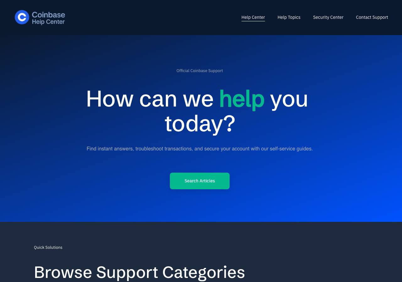 Screenshot of coinbase-help.online taken by the zone census on 2026-09-04