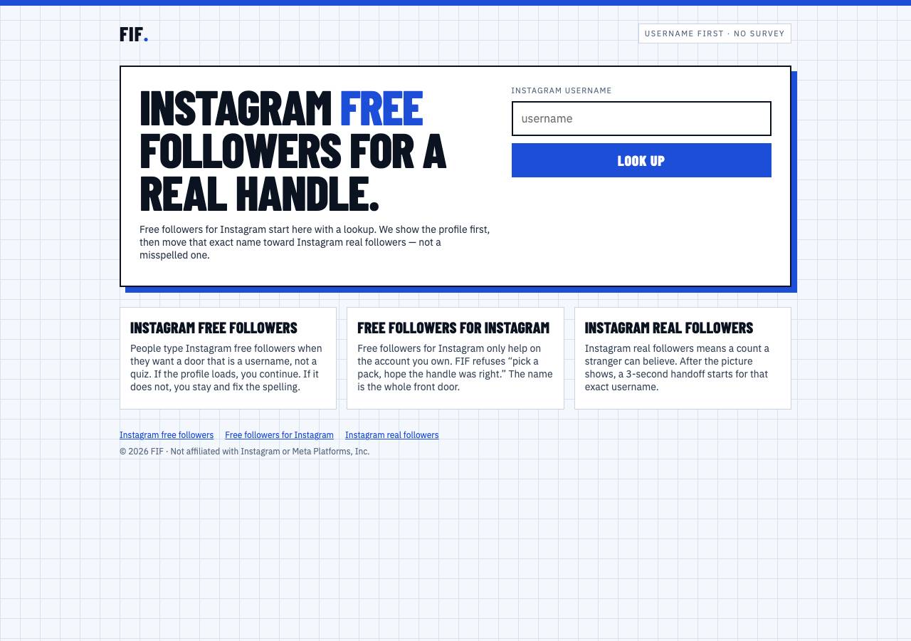 Screenshot of free-instagram-followers.net taken by the zone census on 2026-09-04