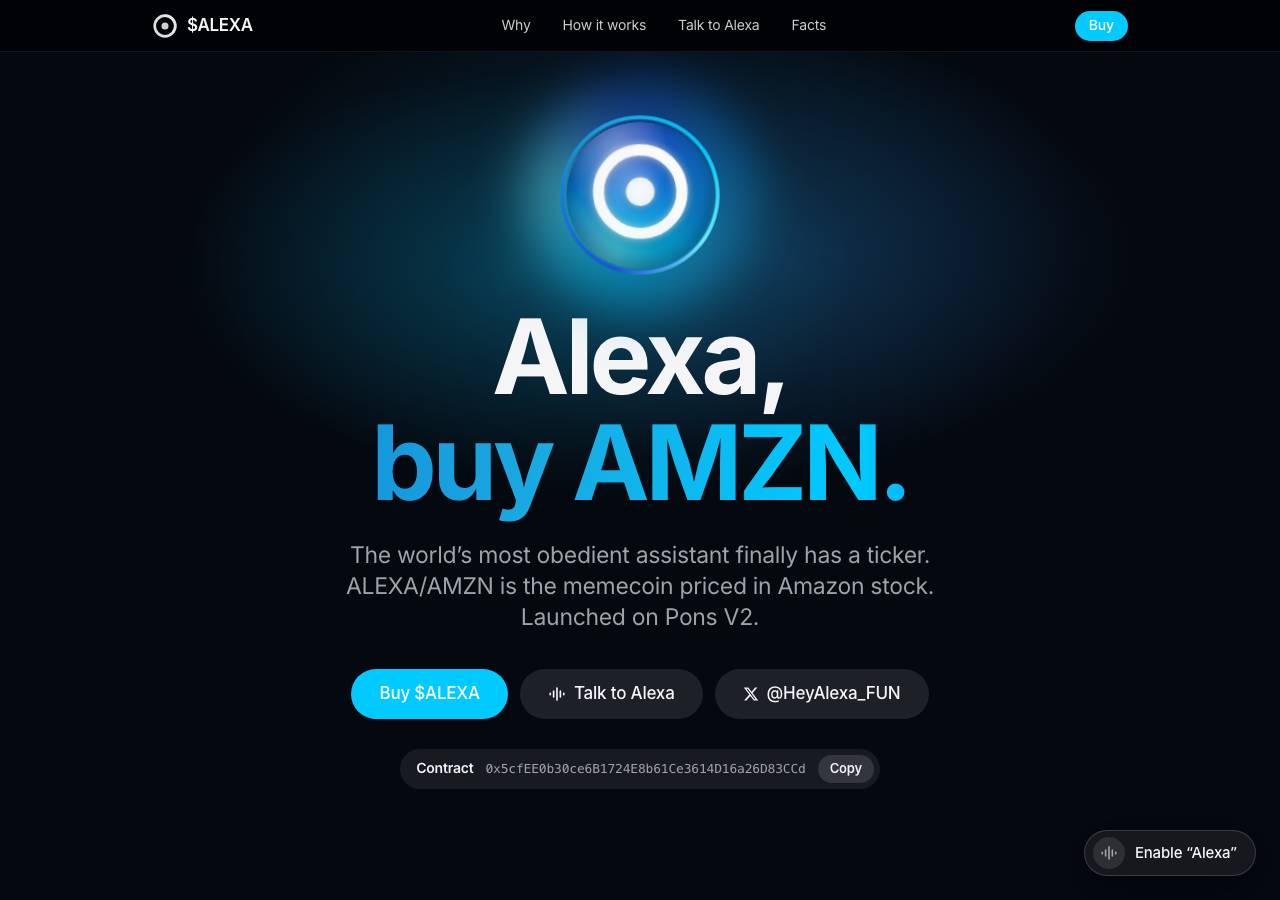 Screenshot of heyalexa.fun taken by the zone census on 2026-09-04