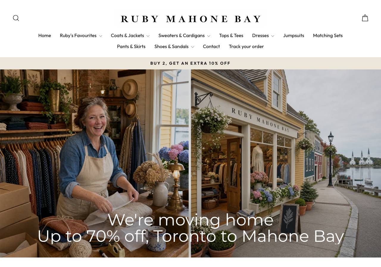 Screenshot of rubymahonebay.com taken by the zone census on 2026-09-04
