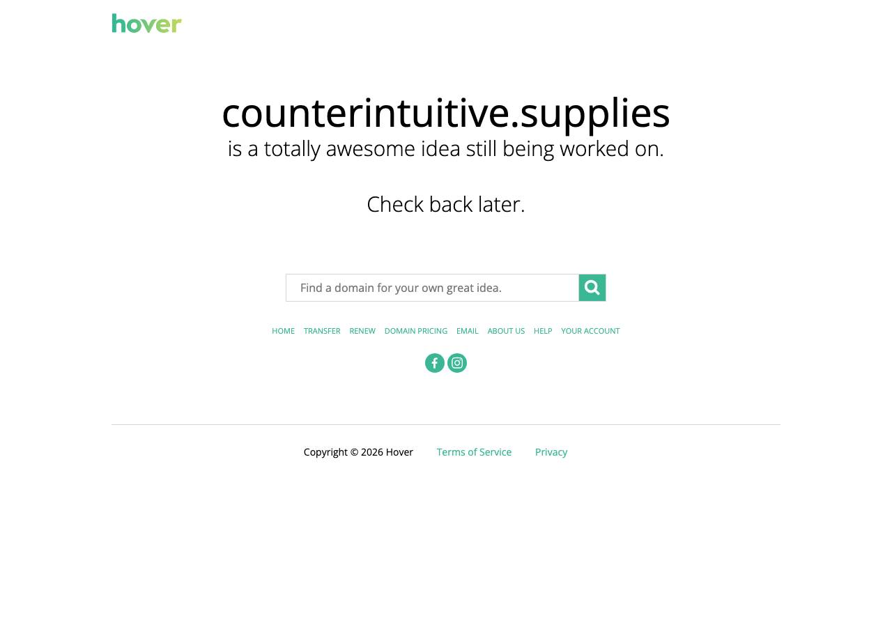 Screenshot of counterintuitive.supplies taken by the zone census on 2026-09-05