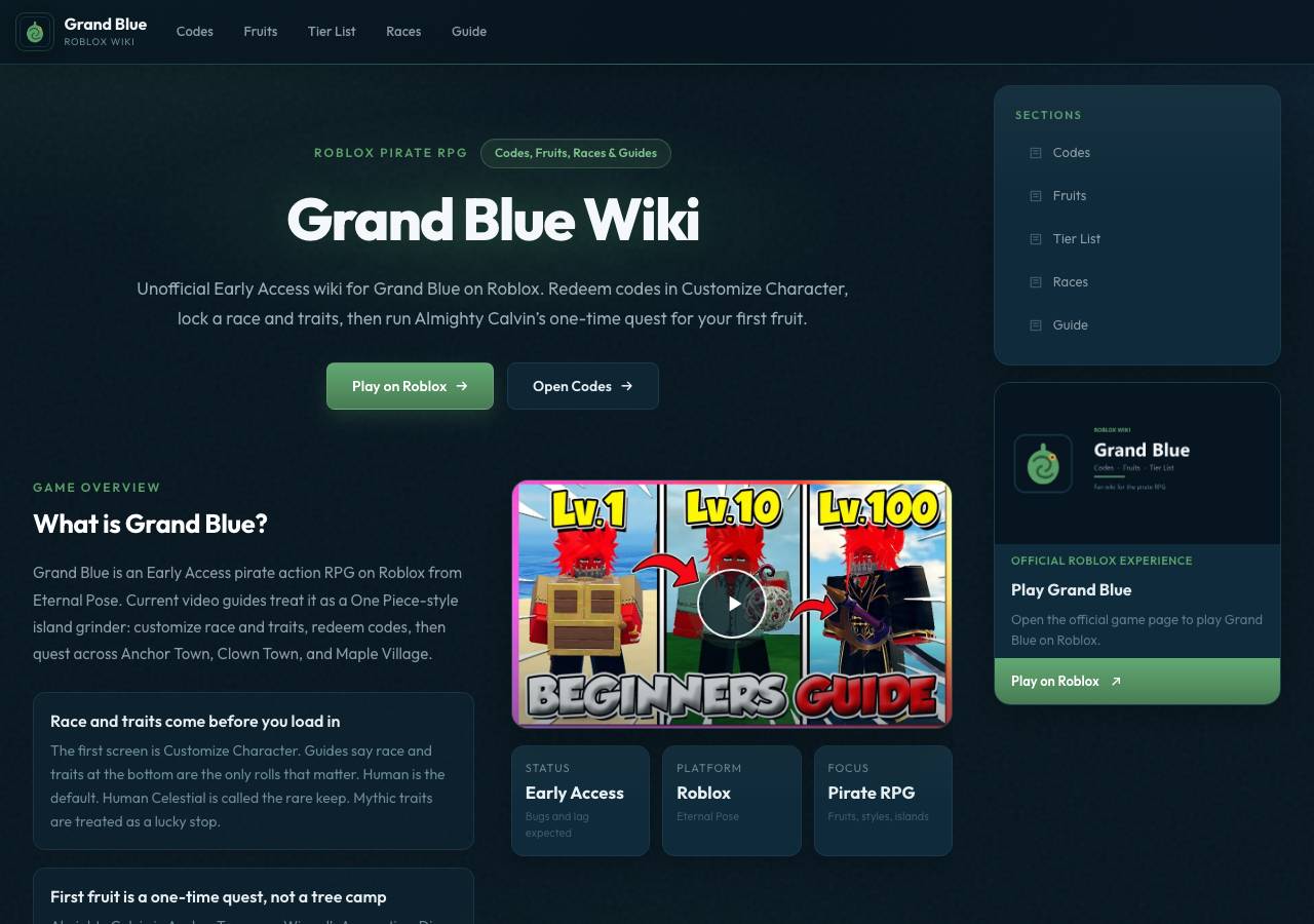 Screenshot of grand-blue-roblox.wiki taken by the zone census on 2026-09-05