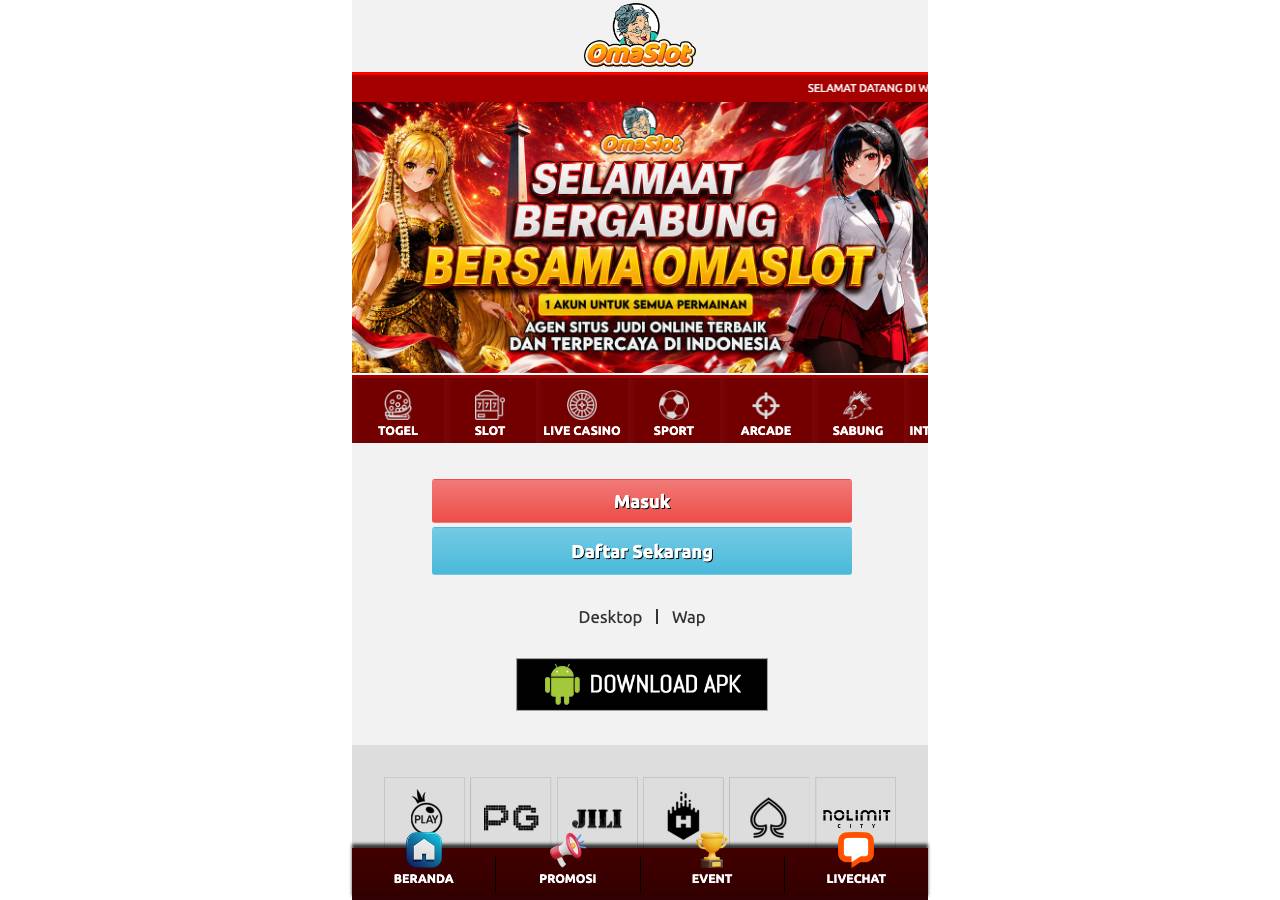 Screenshot of omaslot4now-mobile.xyz taken by the zone census on 2026-09-05