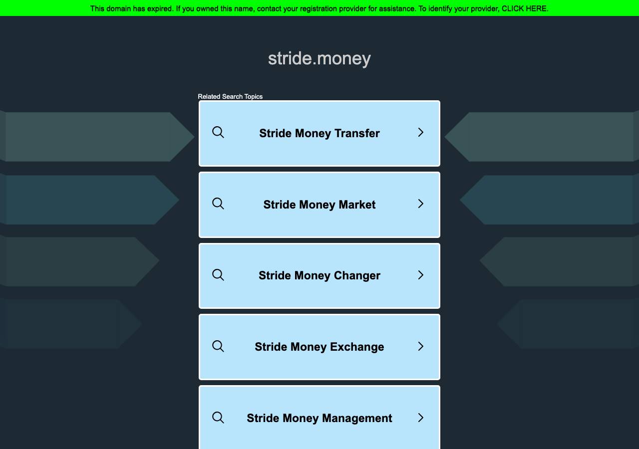 Screenshot of stride.money taken by the zone census on 2026-09-05