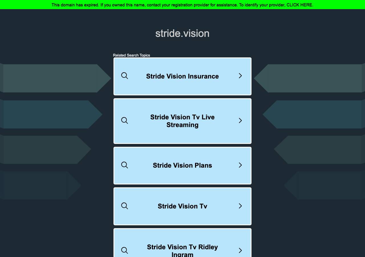 Screenshot of stride.vision taken by the zone census on 2026-09-05