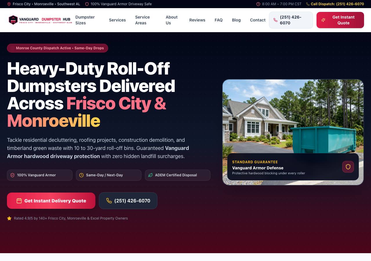 Screenshot of vanguardwastehub.cyou taken by the zone census on 2026-09-05