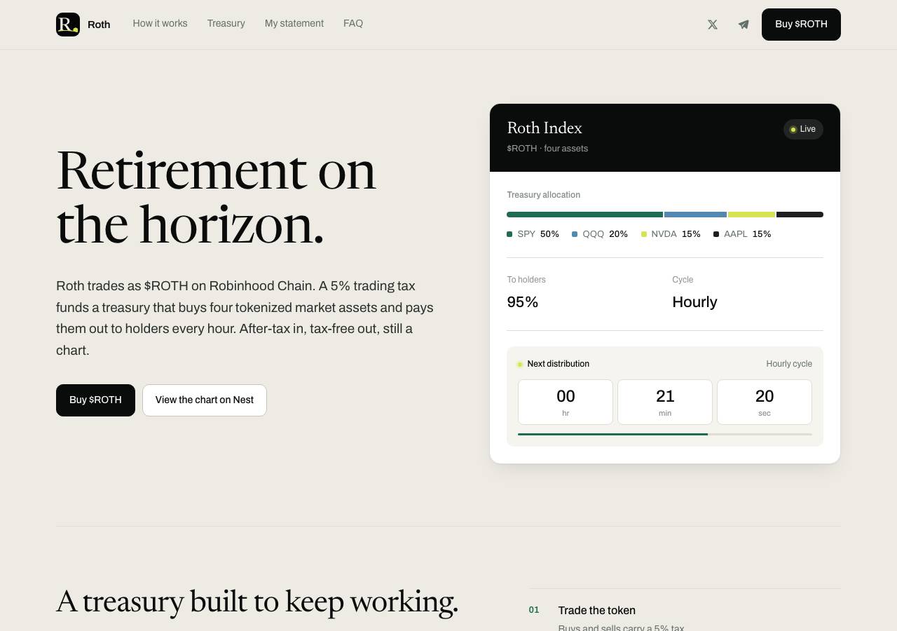 Screenshot of retirewithroth.fun taken by the zone census on 2026-09-06