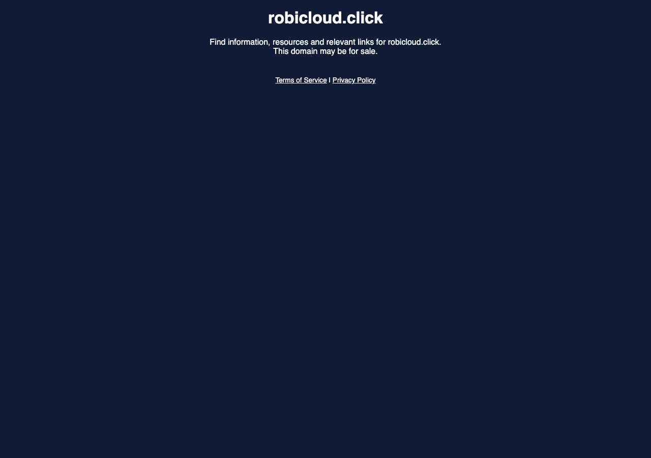 Screenshot of robicloud.click taken by the zone census on 2026-09-06