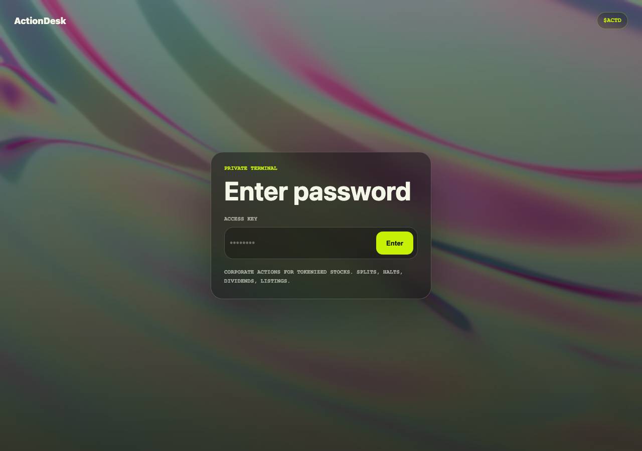 Screenshot of actiondesk.fun taken by the zone census on 2026-09-08