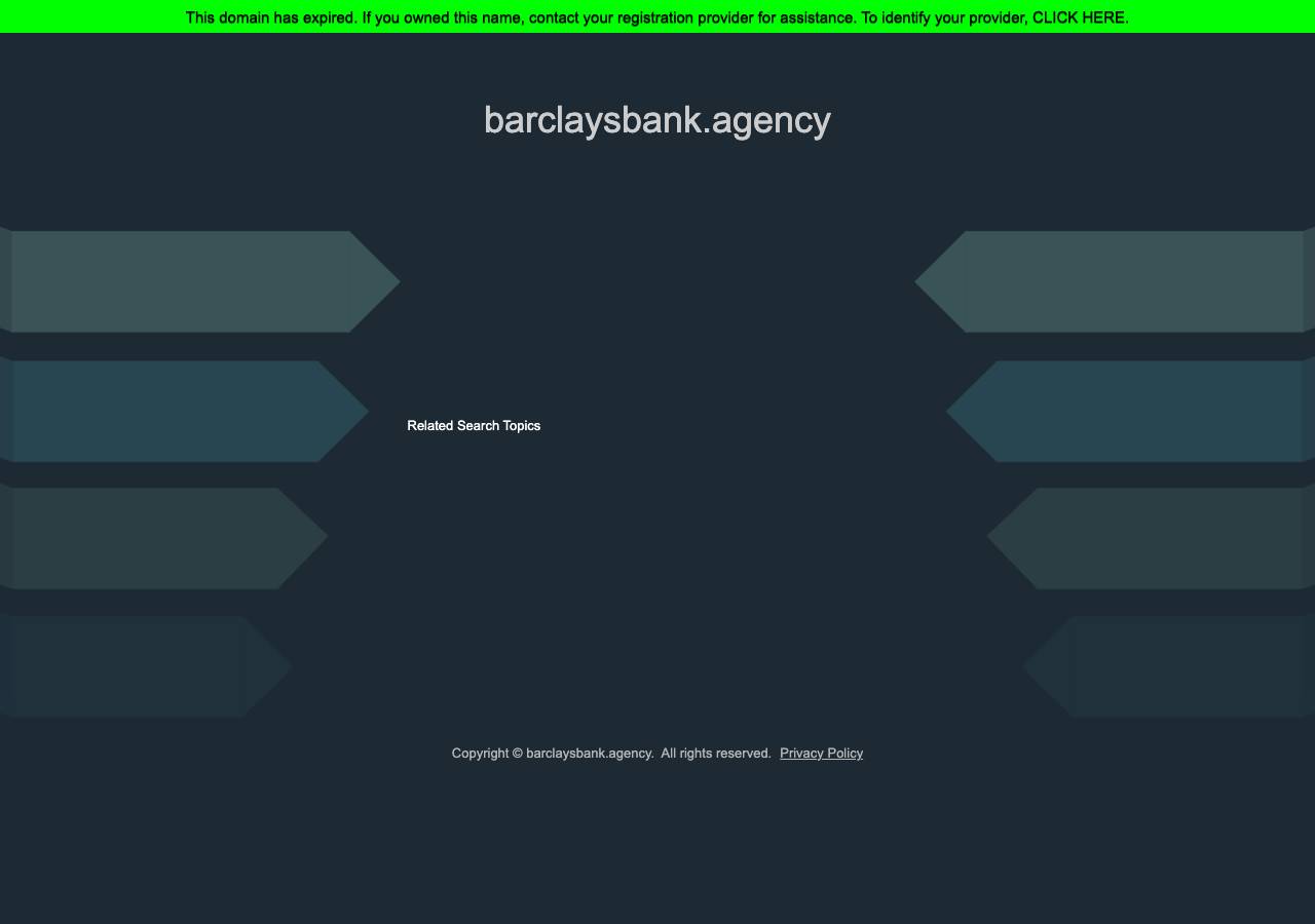 Screenshot of barclaysbank.agency taken by the zone census on 2026-09-08