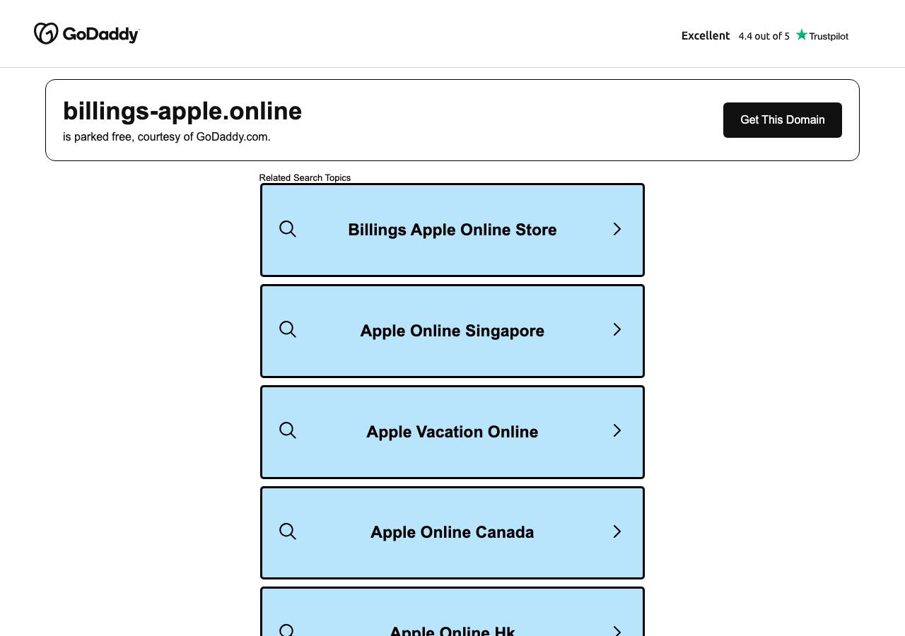 Screenshot of billings-apple.online taken by the zone census on 2026-09-08