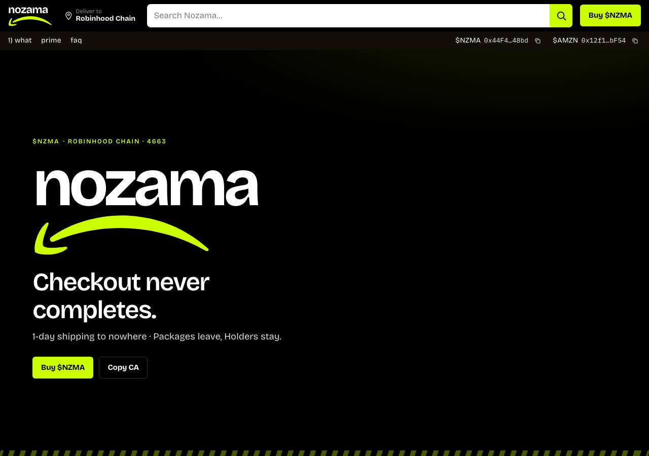 Screenshot of nozama.fun taken by the zone census on 2026-09-08