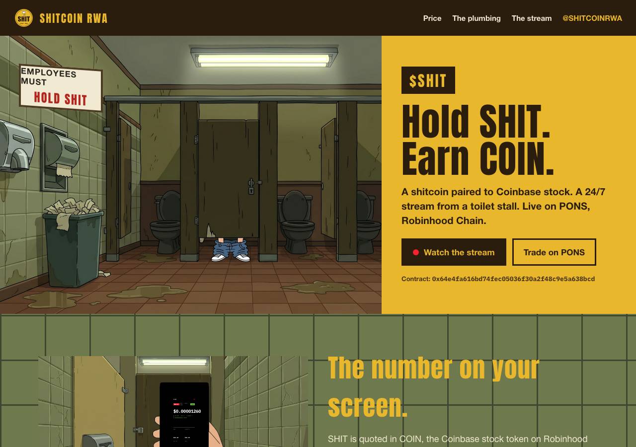 Screenshot of shitcoinrwa.xyz taken by the zone census on 2026-09-08