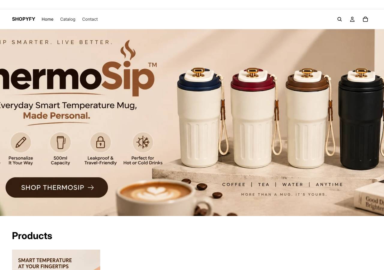 Screenshot of shopyfy.online taken by the zone census on 2026-09-08
