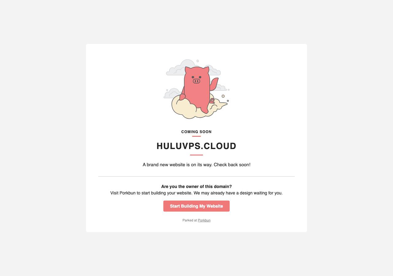 Screenshot of huluvps.cloud taken by the zone census on 2026-09-09