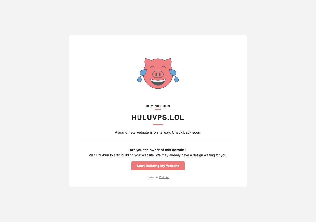 Screenshot of huluvps.lol taken by the zone census on 2026-09-09
