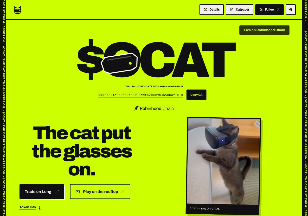 Screenshot of ocatcoin.xyz taken by the zone census on 2026-09-09