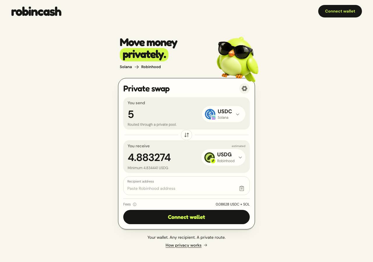 Screenshot of robincash.lol taken by the zone census on 2026-09-09