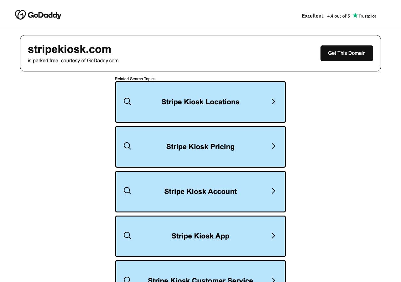Screenshot of stripekiosk.com taken by the zone census on 2026-09-09