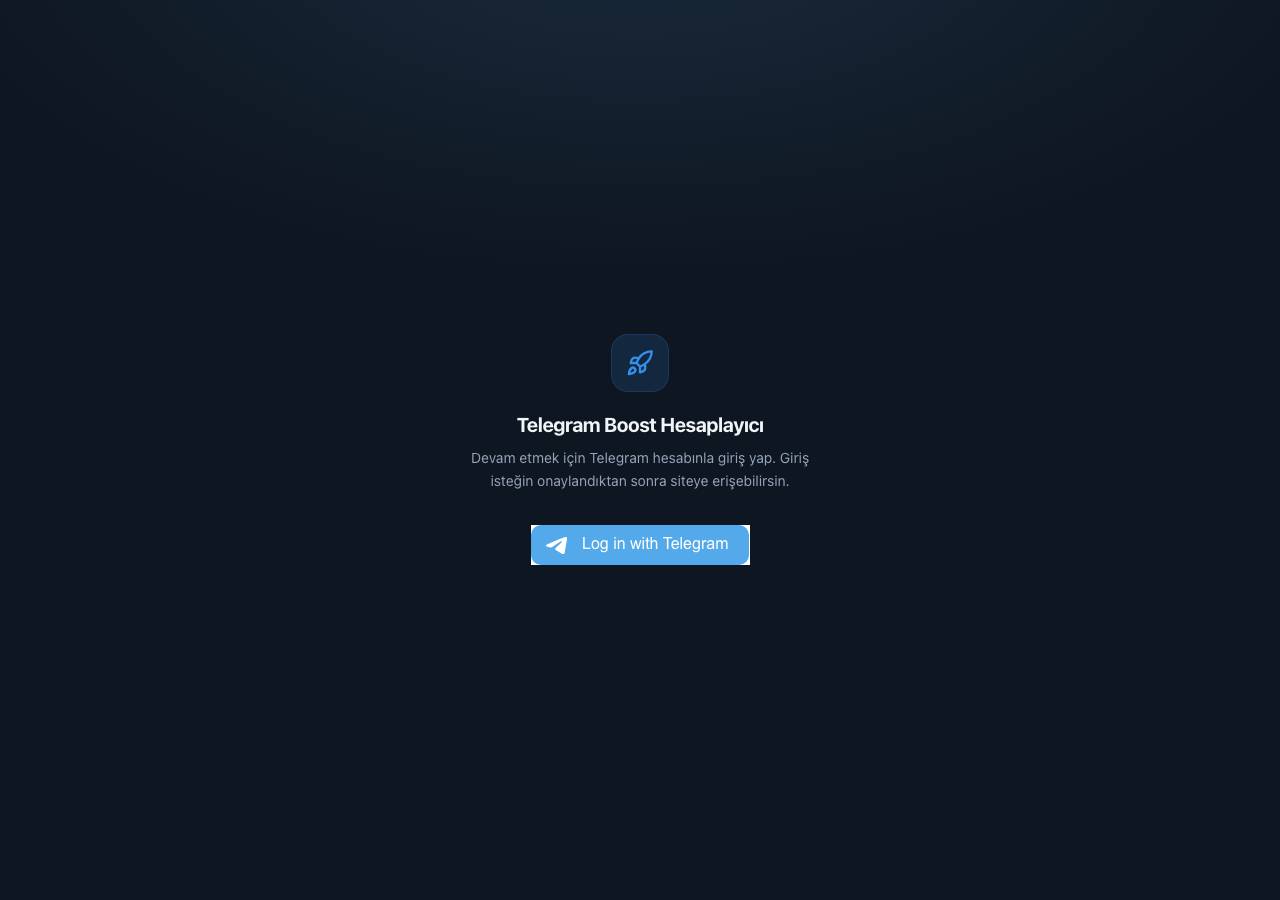 Screenshot of telegramboost.tech taken by the zone census on 2026-09-09