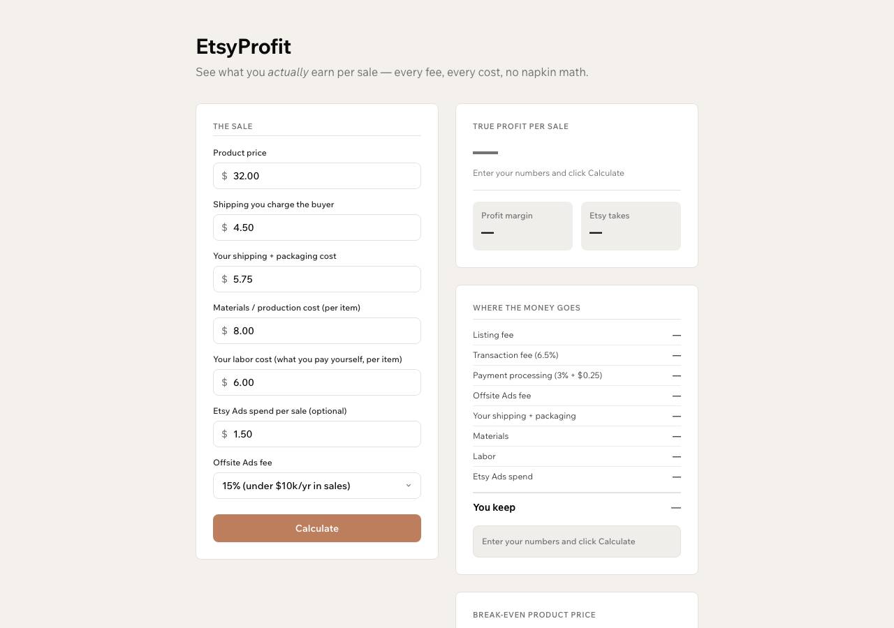 Screenshot of etsyprofit.world taken by the zone census on 2026-09-10
