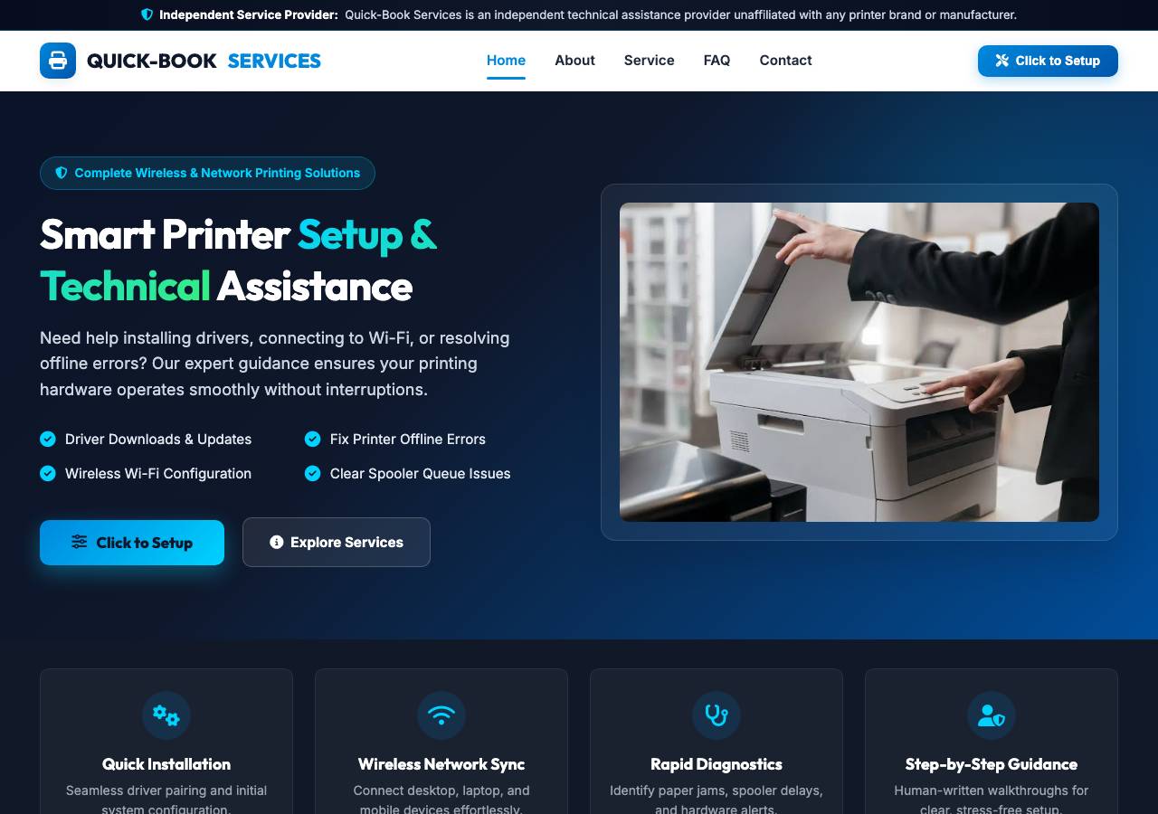 Screenshot of quickbookservices.online taken by the zone census on 2026-09-10