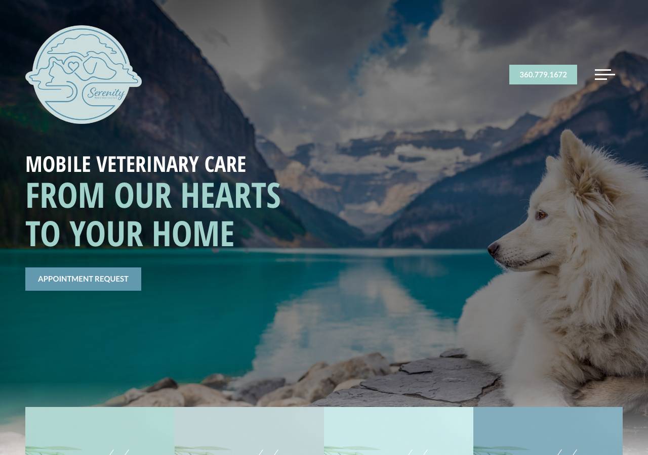 Screenshot of serenityvetmobile.com taken by the zone census on 2026-09-10
