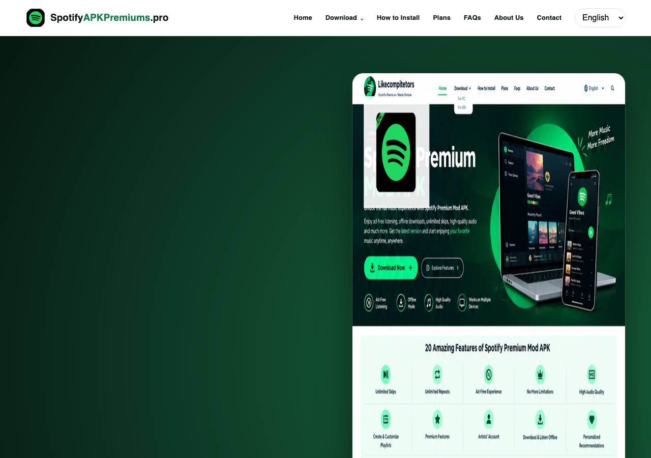 Screenshot of spotifyapkpremiums.pro taken by the zone census on 2026-09-10