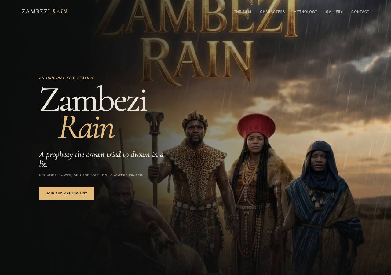 Screenshot of zambezi.click taken by the zone census on 2026-09-10