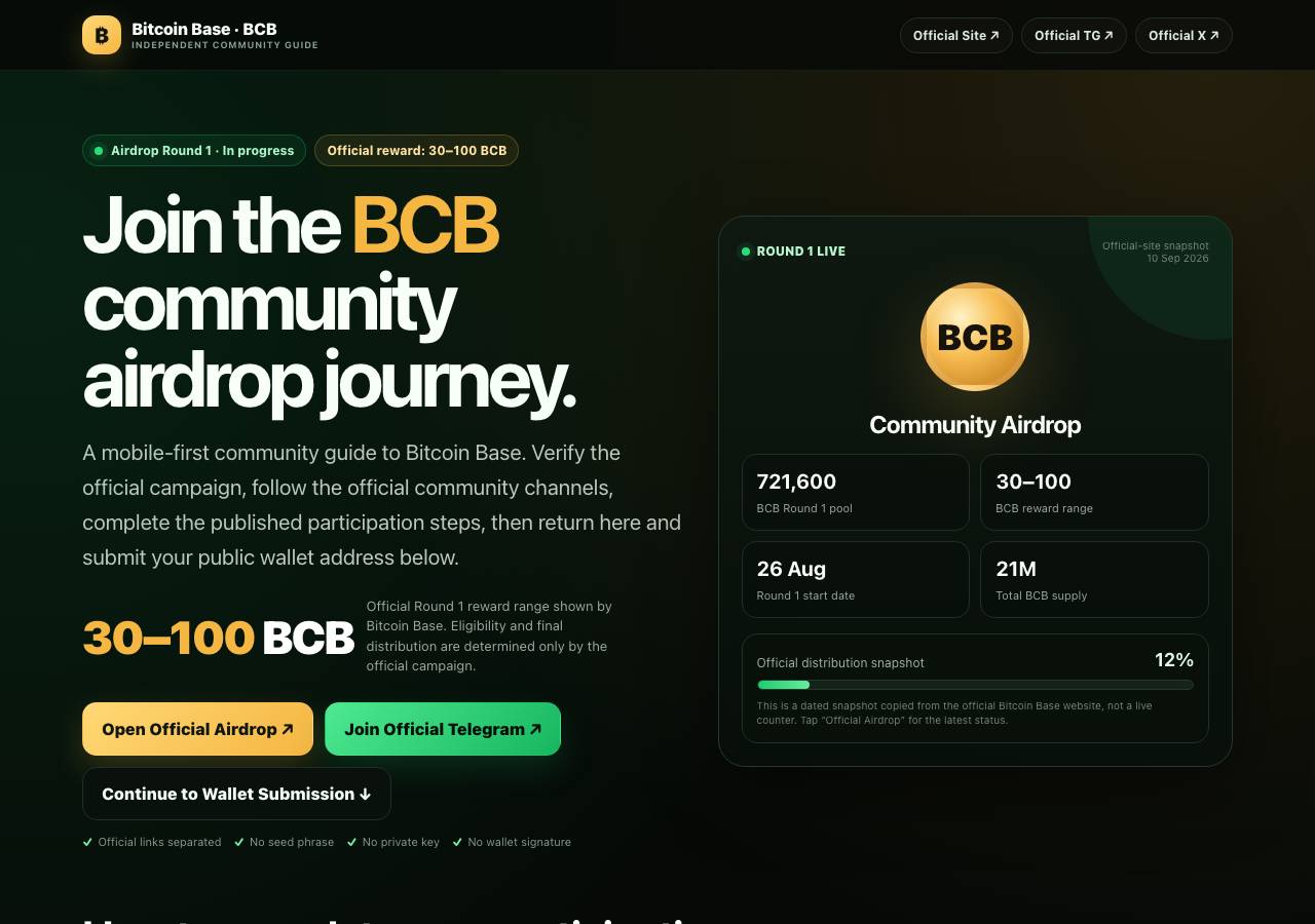 Screenshot of bitcoinbase.lol taken by the zone census on 2026-09-12