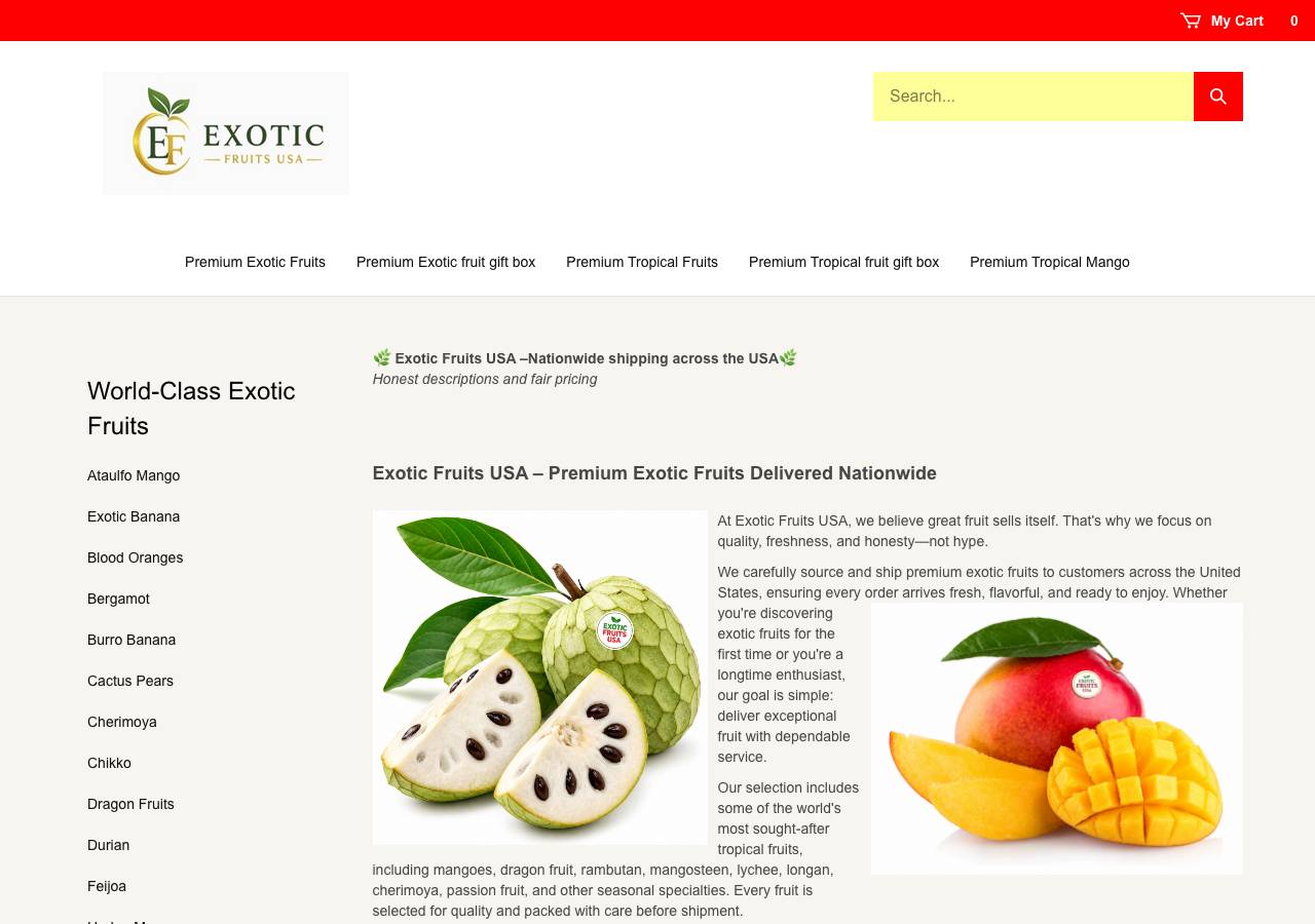 Screenshot of exoticfruitdeliveryusa.com taken by the zone census on 2026-09-12