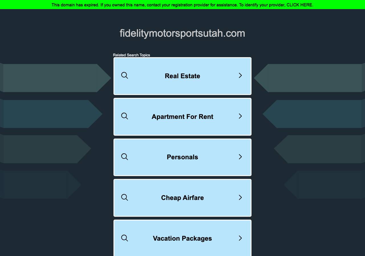 Screenshot of fidelitymotorsportsutah.com taken by the zone census on 2026-09-12
