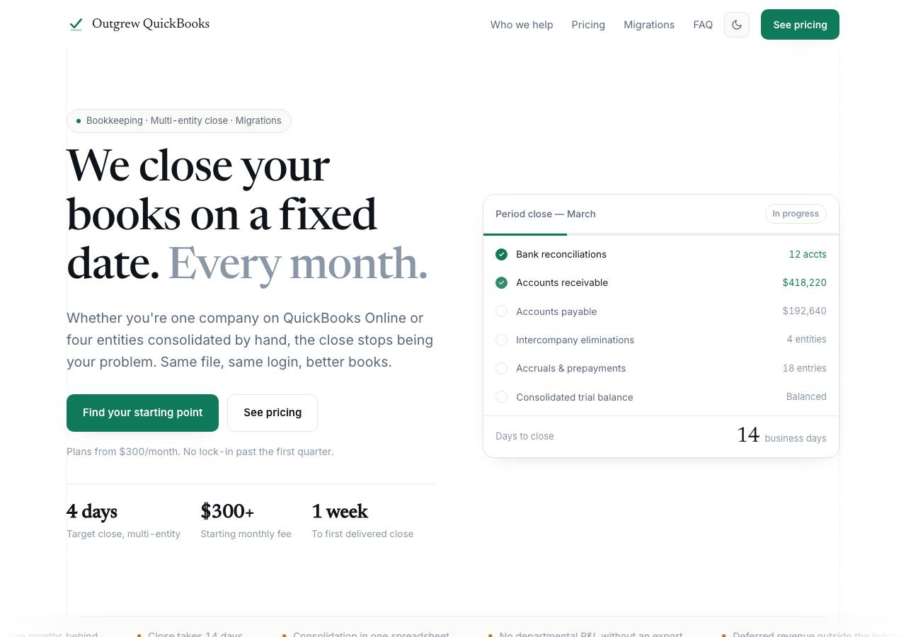 Screenshot of outgrewquickbooks.online taken by the zone census on 2026-09-12