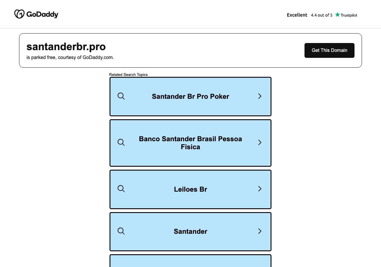 Screenshot of santanderbr.pro taken by the zone census on 2026-09-12