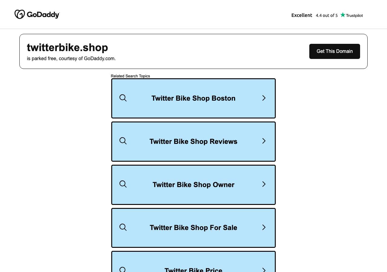 Screenshot of twitterbike.shop taken by the zone census on 2026-09-12